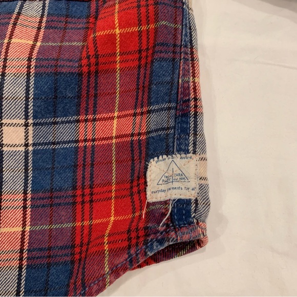 Zara Baby Boy Checkered Button Down Shirt - 18-24 Months - Picture 4 of 5